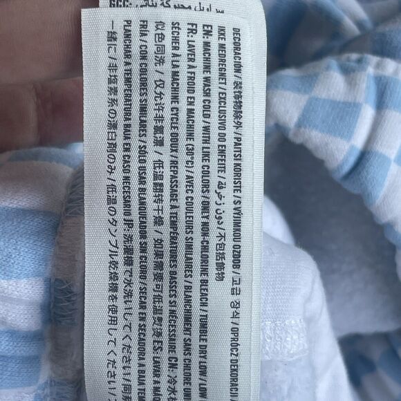 Abercrombie Kids Shorts Girls 11/12 Checkered Skater Drawstring Sweat Shorts - Picture 8 of 12